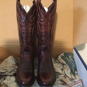 Vintage Tony Lama “Sicilian” Brown Leather Western/Cowgirl Boots in Size 5.5 M.